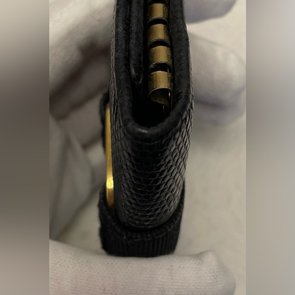 Salvatore Ferragamo Authentic Vintage Textured Black Key Holder - Picture 7 of 13